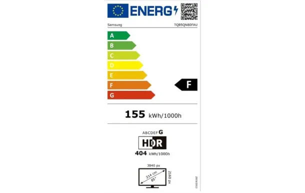 SAMSUNG Téléviseur UHD 4K SA TQ85QN80FAUXXC